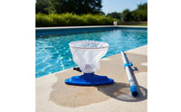 Slimline Pool Vacuum Head with Mesh Bag Rounded Pool Vacuum Head with Hose Connector