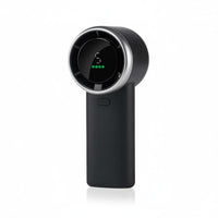 Powerful Airflow Handheld Turbo Fan Compact Design USB Fan with Digital Display Lightweight Cooling Device Long Battery Life for Travelers, Commuters, Students, Outdoor, Travel, Camping, Office