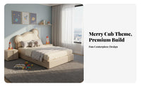 Kids Bed with Storage Modern Simple Modern Children Storage Bed Soft Upholstery children's Furniture for Young Children, Parents