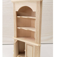 Miniature Bookshelf Wooden Dollhouse Furniture Handmade for Collectors