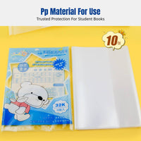 Thick Transparent Book Cover, Waterproof Protective Film, Student Textbook Sleeve, Easy to Apply