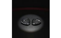 2 Pieces Motorcycle Foot Pegs with Rubber Grip Pattern Comfortable Biker Style Foot Pedals Lightweight for Motorcycles
