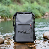 Roll-Top Backpack Wipe-Clean Waterproof Backpack Rolltop Rucksack Lightweight Daypack Heavy-Duty for Hikers, Hiking, Commuting