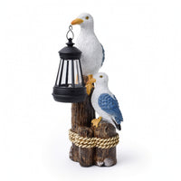 Solar Lamp Sculpture Waterproof Figurine Whimsical for Patio, Pathway, Gardeners