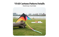 Single Line Kite Easy to Fly Beginner Kite in Light Wind for Beach, Adults
