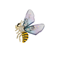 Bee Brooch Pin Sparkling Bee Brooch Pin Glittering Accessory Delicate for Women, Parties, Weddings