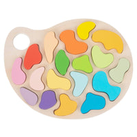 Matching Board with Color Labels Early Learning Shape Matching Puzzle Easy to Grasp Shape Sorter for Young Children, Kindergarteners, Playroom
