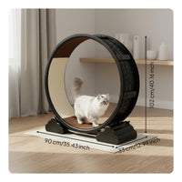 Cat Running Wheel Quiet Cat Exercise Wheel Pet-Friendly Spacing Pet Furniture for Indoor Cats