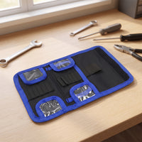 Tool Storage Pouch Woven Zippered Tool Pouch Small Transparent for DIYers, Home Repairs, Workshop