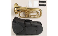 Euphonium with Hard Case 4 Key B♭ Euphonium Valved Wind Instrument for Performance, Rehearsal