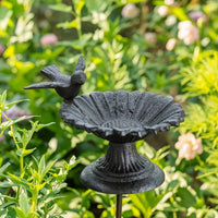 Cast Metal Avian Feeder Rustic for Gardeners, Patio, Balcony