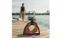 Coiled Tow Rope with Handle Tangletangle-Resistant Watersports Rope Long-Lasting Multi-Season for Water Sports