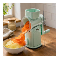 Hand Crank Vegetable Shredder Interchangeable Rotary Grater Easy to Use