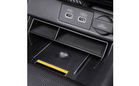 ABS Plastic Vehicle Civic Middle Console Box Easy to Install Dashboard Storage Box Removable Rubber Pads