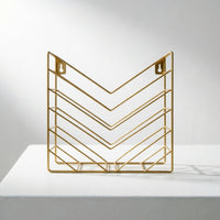 Metal Wire Magazine Holder Profile Wall-Mounted Magazine Rack Home Storage
