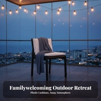 Rainproof 4-Piece Sofa and Armchair Set sun-protected outdoordoor Furniture Weather withstandant Conversation Group Hand-Woven Design for Hospitality Businesses, Families, Homeowners, Balcony, Courtyard, Garden, rearyard