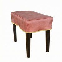 Water-Resistant Piano Bench Cover Easy to Wipe Clean Fitted Bench Cover Thickened Piano Stool Slipcover Gold-Trimmed