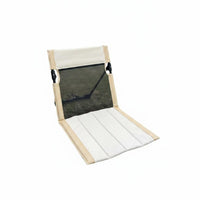 Aluminum Alloy Frame Portable Lawn Lounger Lightweight Foldable Backrest Seat Stable Triangular Support Stadium Seat Cushion for Campers