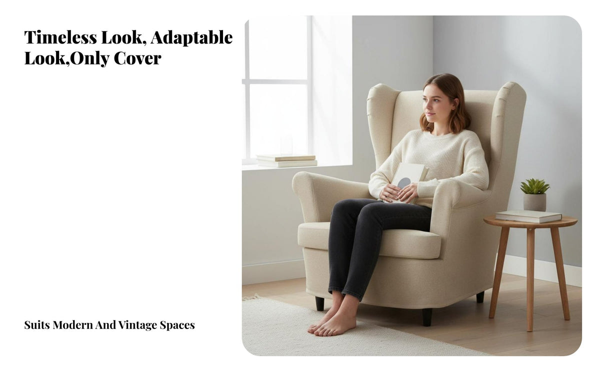 Highposterior side Chair Nordic design Armchair Retro Design Home Seating for Readers, Homeowners, Living Room, perusing corner, Bedroom