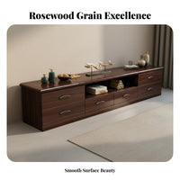 Solid Wood TV Cabinet Sturdy Construction Modern Chinese Look Television Stand Sturdy Living Room Entertainment Center for Apartment Dwellers, Home