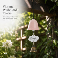Japanese Style Ceramic Wind Chime with Lily of the Valley Design for Home and Garden Decor