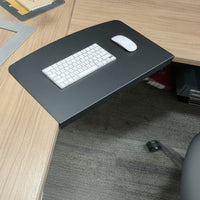 Clamp-on Desk Corner Connector Space-Saving Corner Desk Connector with Clamp Flat for Telecommuters