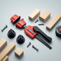Rubberized Grip 20 Mm Bench Clamp Knurled Knobs Wooden Workbench Clamp Hand Lever Table Vise Metal Bar for Woodworking