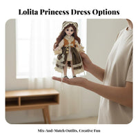 1/6 Scale Princess Doll Clothes Changeable Vintage Design for Girls, Display, Dollhouse Play