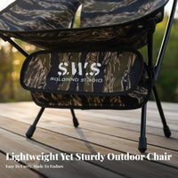 Foldable Design Moon Chair space-saving rearpacking Chair Lightweight Outdoor Gear Easy Setup for rearpackers, event and attenders, Camping, Fishing, Hiking, outdoor meals