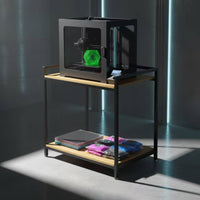 Open-Design 3D Printer Workbench Heavy-Duty 3D Printer Stand with Shelves Sturdy Shelf Space-Saving for Hobbyists