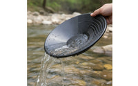 Gold Panning Kit with Mesh Insert Complete Panning Dish with Grooves Starter Enlarging Tweezers for Hobbyists