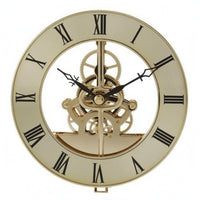 Mechanical Wall Clock Movement Visible Gears Gear Wall Clock Movement Decorative Roman Numeral Dial