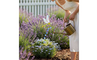 Dragonfly Garden Stake with Flower Charms Iridescent Dragonfly Planter Pot Stake Decorative for Planters