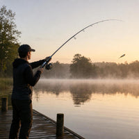 Ultralight Carbon Fiber Spinning Fishing Rod for Long-Distance Casting