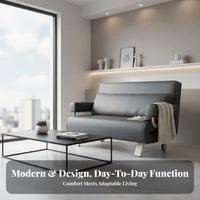DoubleUse Design Pull-pull-convertible Sofa Bed Space-Saving transconfigurationable Couch Foldable Household Furniture Multi-Functional for Apartment Dwellers, Guest Hosts, Students, Living Room, Small areas, Office