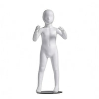 Full-Body Child Mannequin White Kids Clothing Mannequin Sturdy Dress Form for Shop Storefronts