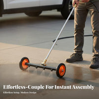 Quick Connect 2-in-1 Undercarriage Cleaner Includes Extension Wands Car Underbody Washer Easy to Convert for Garage Floor, Driveway, Patio