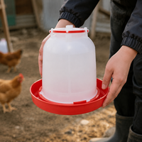 Automatic Siphon Waterer for Chickens, Thickened Polymer Bucket, For Family Chicken Coop and Small Backyards