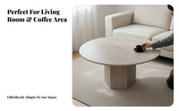 Round Pedestal Table Sintered Stdistinct Top Pedestal Coffee Table French-inspired& Easy to Clean for Families with Children