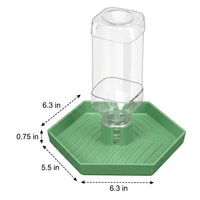 Large Capacity Reptile Drinkers and Reptile Water Dispenser, Automatic Waterer for Geckos and Snakes, Force-fed Escape-resistant Feeder