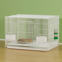 Foldable Chick Breeding Cage with Front Door, Iron Metal Wire Foldable Pet Enclosure, No Wheels Indoor Quail and Duckling Cage Storage Unit