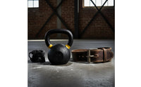 Spray Coated Cast Iron Kettlebell Commercial Grade Gym Kettlebell Dumbbell Substitute Solid Cast Iron Weight Heavy Duty for Men