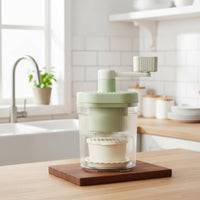 Dessert Making Manual Ice Shaver Easy to Use Shaved Ice Machine Compact Size Hand Crank Fluffy Ice Cone Machine No Electricity Needed for Stall