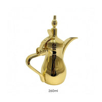 Long Spout Arabic Coffee Pot Mirror Finish Stainless Steel Coffee Pot Polished Cookware Decorative Finial