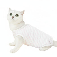Four-Legged Coverage Cat Recovery Suit E-Collar Substitute Cat Neuter Single Sie Breathable for Weaning, Indoors, Home
