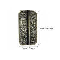 Vintage Design Chinese Design Door Hinge Oxidation Resistant Antique Brass Cabinet Hinge for DIY Enthusiasts