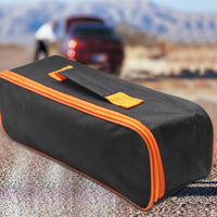 Portable Vacuum Accessory Storage Bag Oxford Cloth Vacuum Accessory Bag Soft-Sided Black and Orange