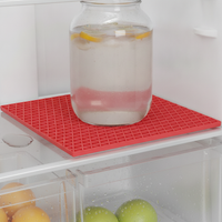 Refrigerator Freezer Shelf Liner Mat Non-Slip Drain Pad for Cold Storage Display Cabinets