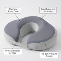 Memory Foam Face Down Pillow, Massage Headrest for Beauty Bed, Ergonomic Face Cushion, Breathable Massage Pillow, Face Cradle for Spa Treatments