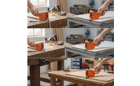 Exact Edge Banding Trimmer Handheld Trimming Tool with Cutting Guide Smooth Edge Band Cutter Compact for Carpenters